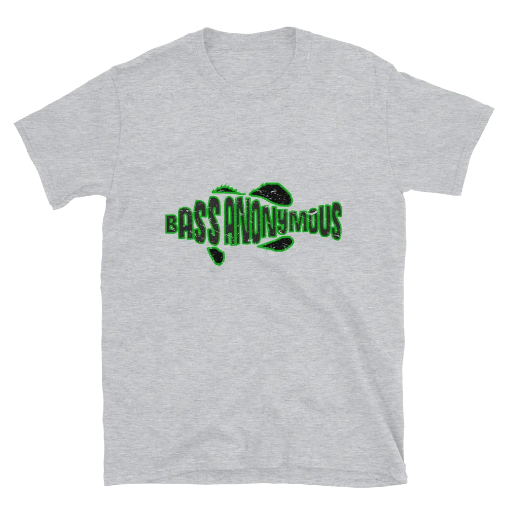 Bass Anonymous Grunge Swim Logo Green/Black Short-Sleeve T-Shirt