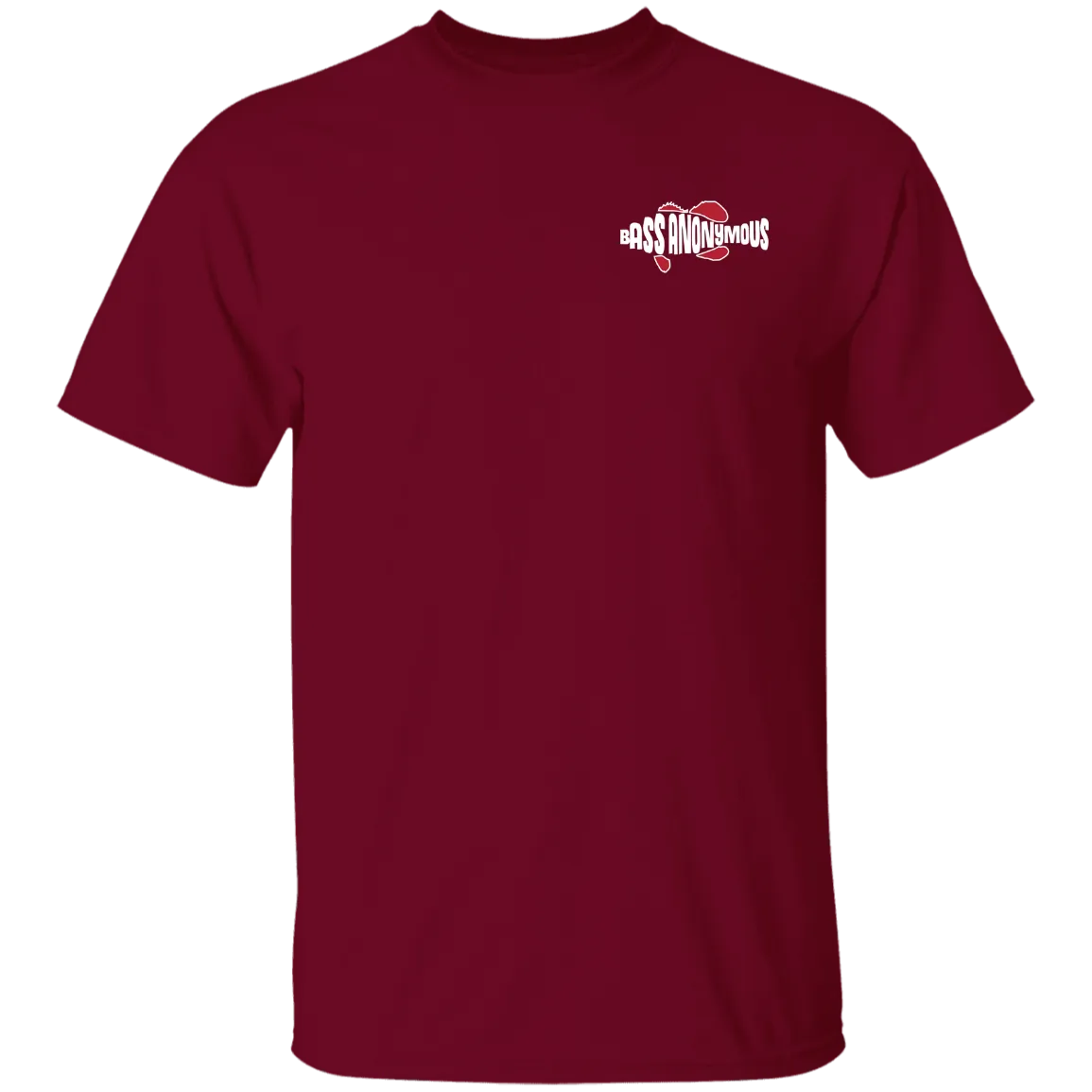 Bass Anonymous Vintage Logo Back w Left Chest Swim Logo