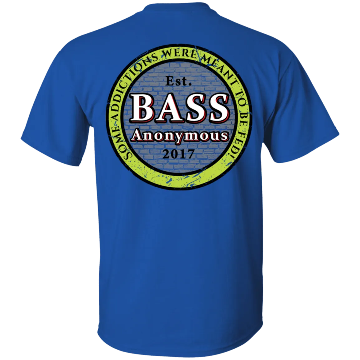 Bass Anonymous Vintage Logo Back w Left Chest Swim Logo