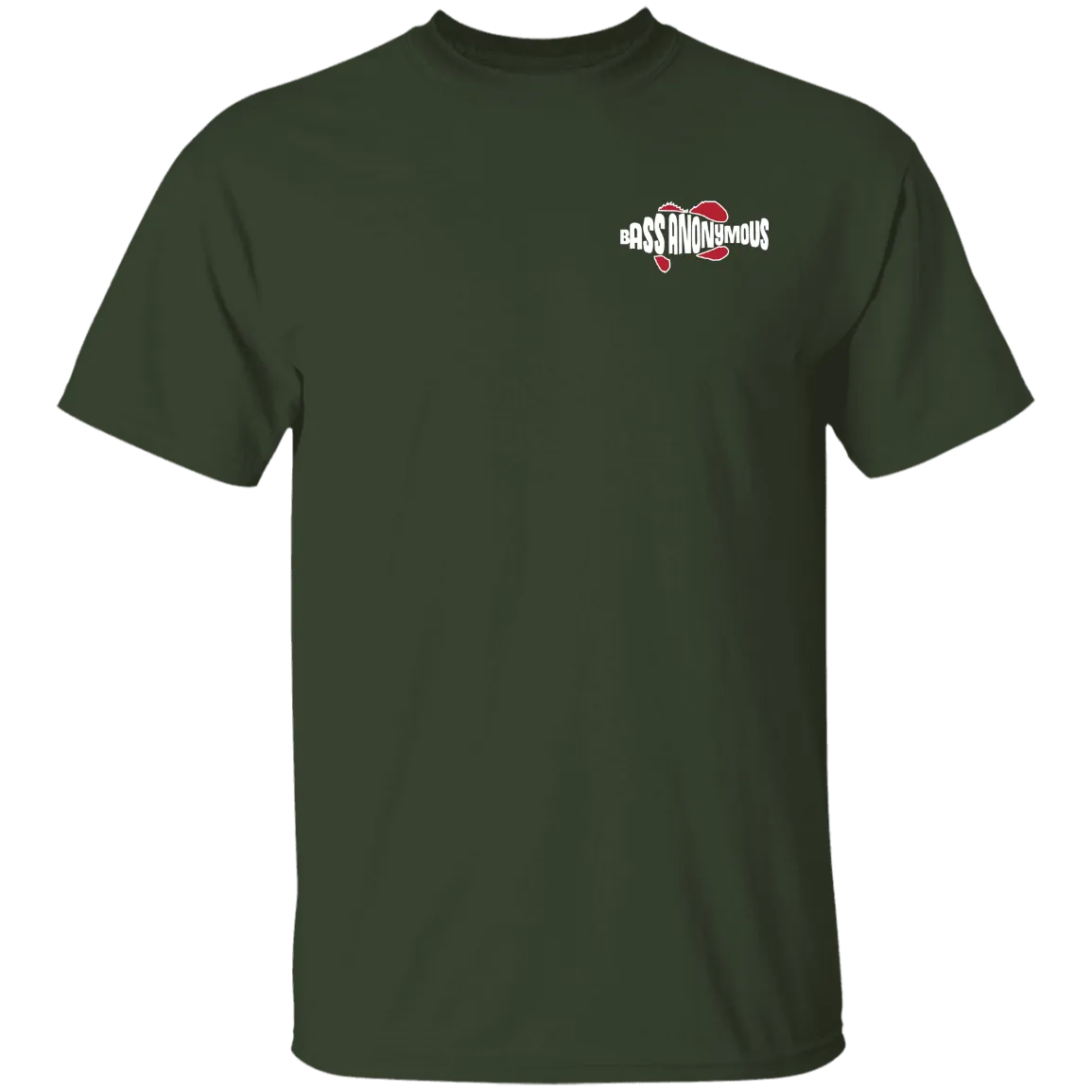 Bass Anonymous Vintage Logo Back w Left Chest Swim Logo