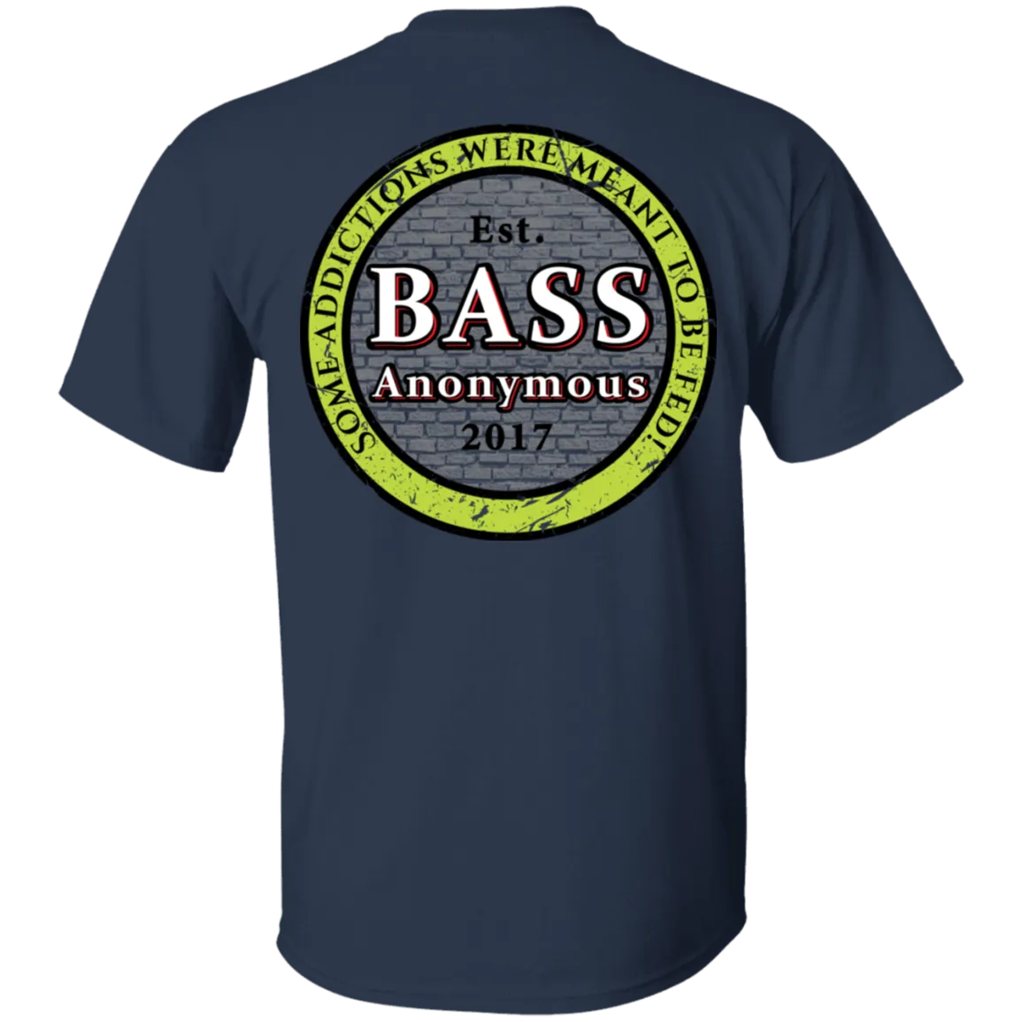 Bass Anonymous Vintage Logo Back w Left Chest Swim Logo