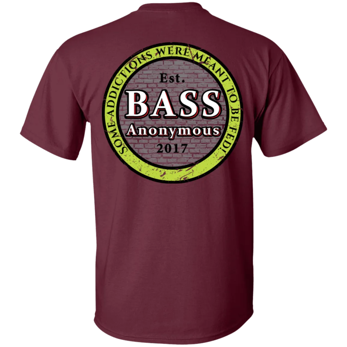 Bass Anonymous Vintage Logo Back w Left Chest Swim Logo