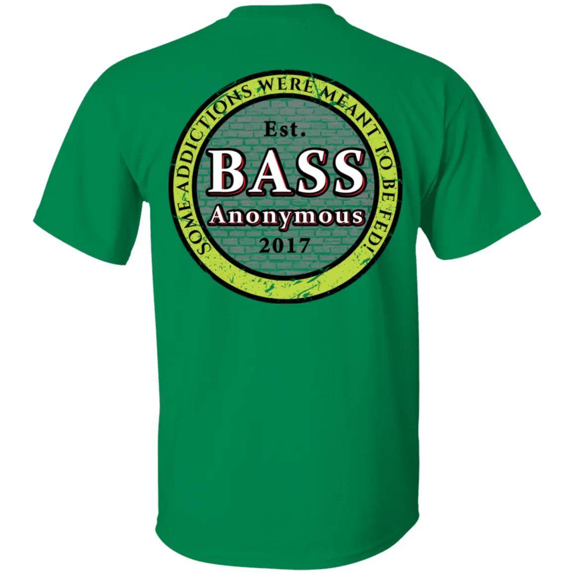 Bass Anonymous Vintage Logo Back w Left Chest Swim Logo
