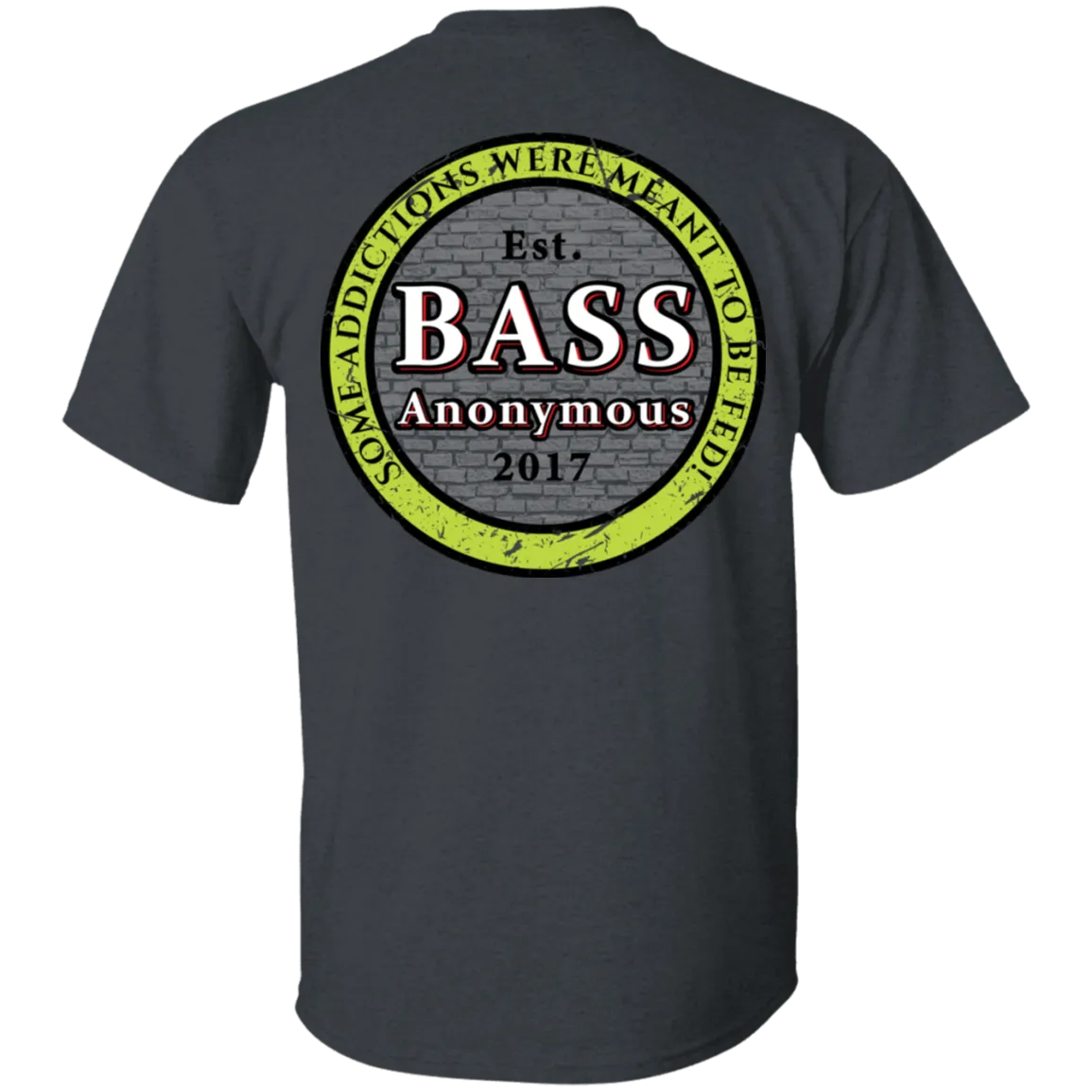 Bass Anonymous Vintage Logo Back w Left Chest Swim Logo