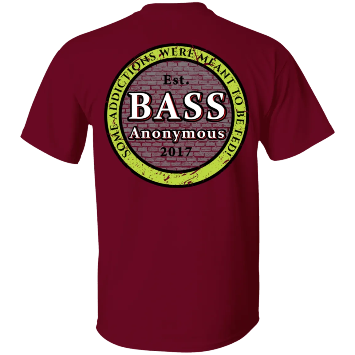 Bass Anonymous Vintage Logo Back w Left Chest Swim Logo