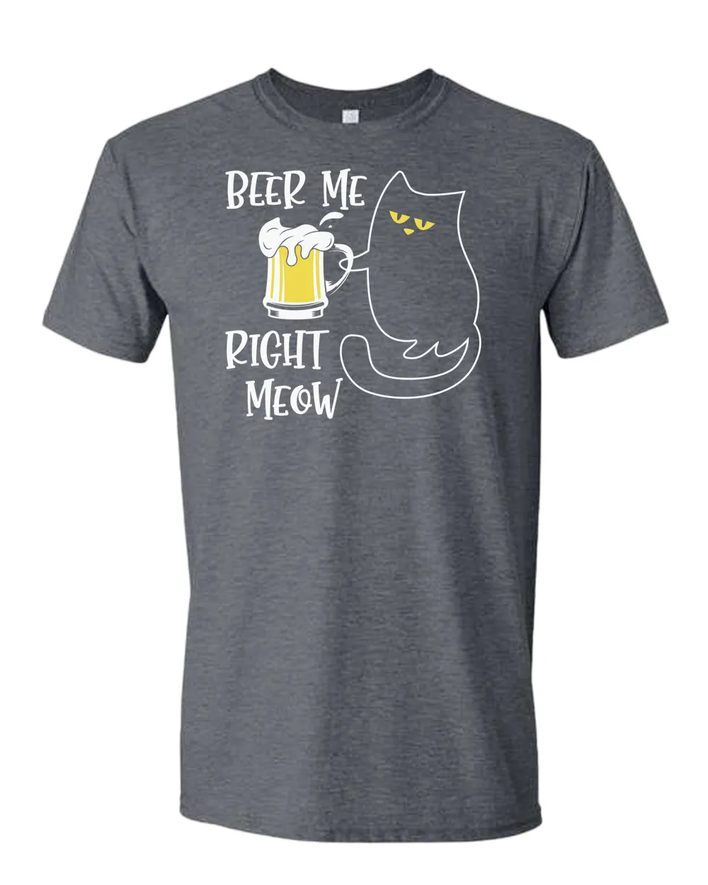 Beer me right meow t-shirt, beer lover t-shirt, cat lover tees