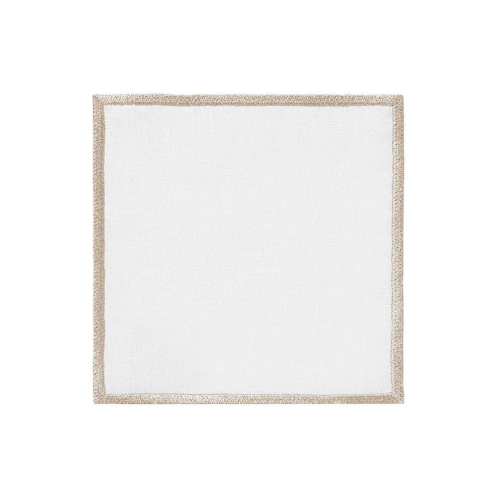 Bel Air Metallic Cocktail Napkins S/4