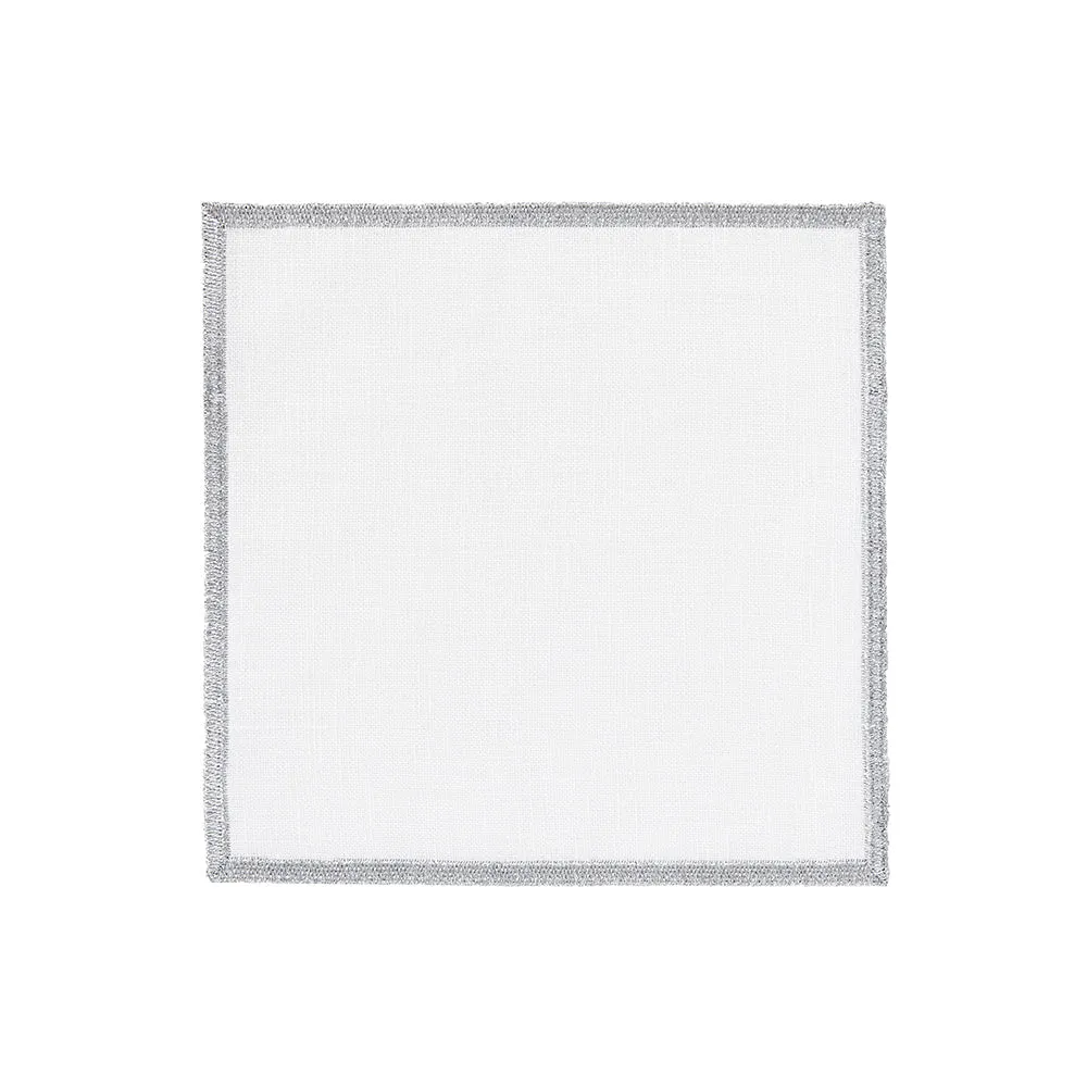 Bel Air Metallic Cocktail Napkins S/4