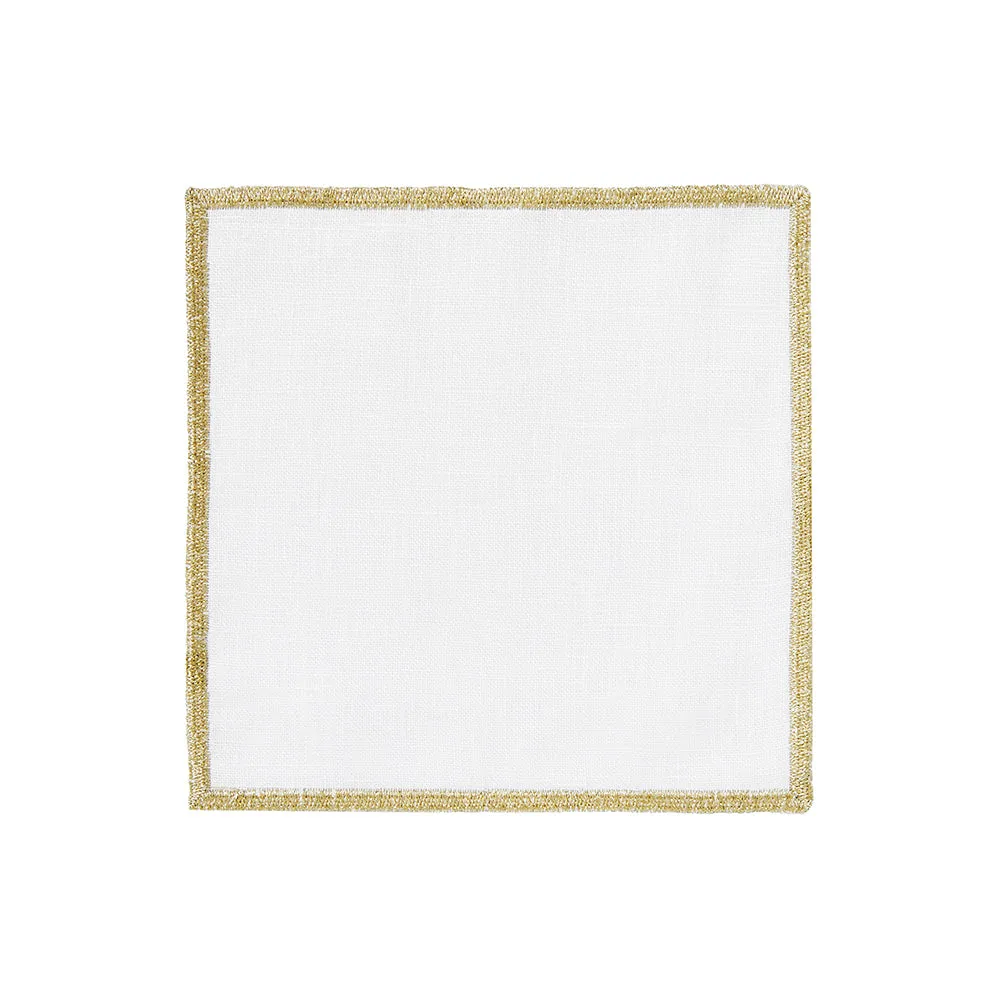 Bel Air Metallic Cocktail Napkins S/4