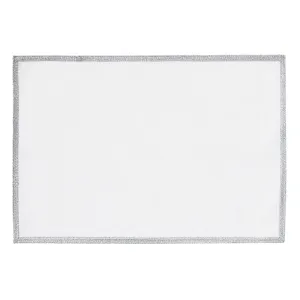 Bel Air Silver Cocktail Napkins 6x9, S/4
