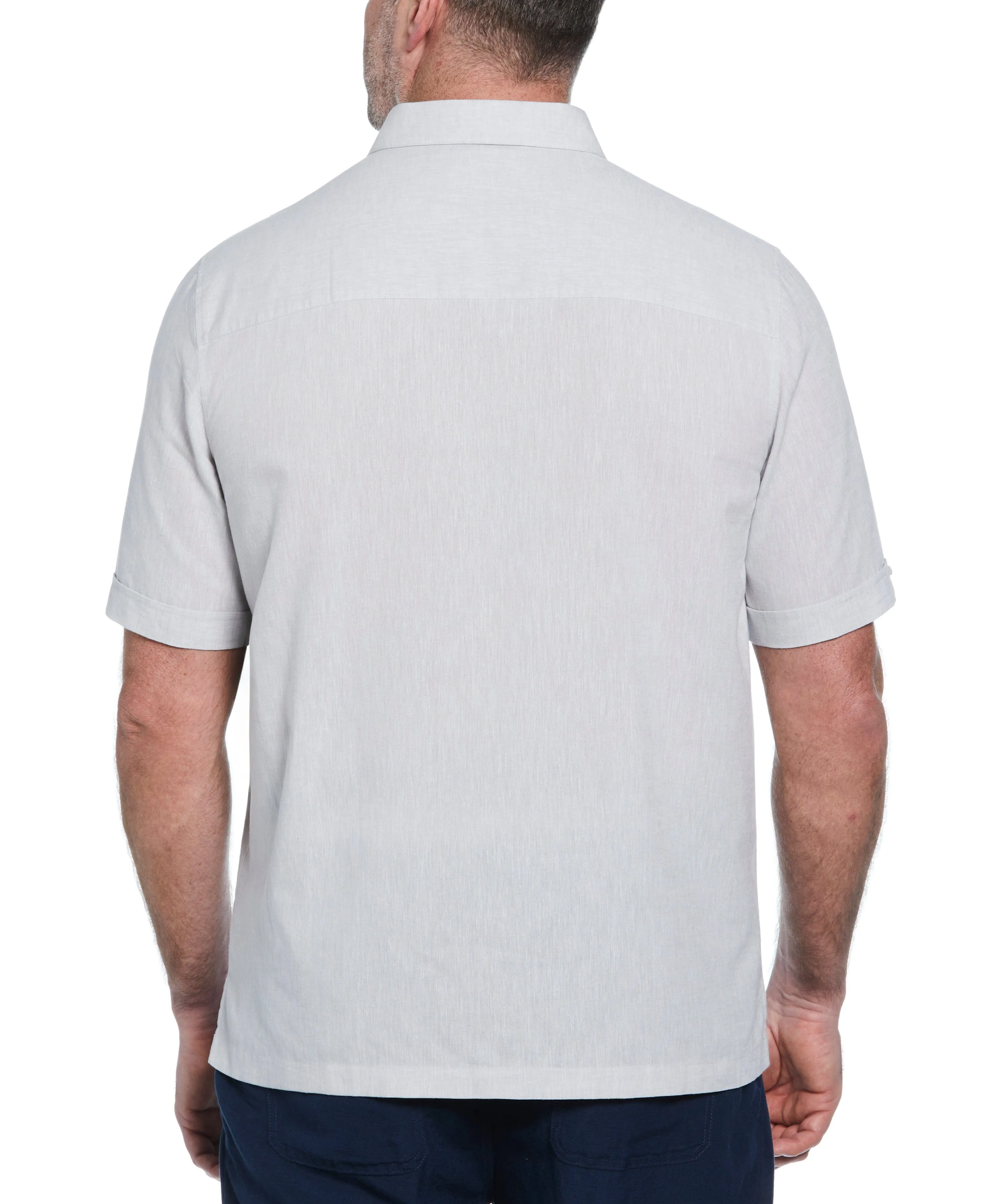 Big & Tall Engineered Dobby Panels Shirt