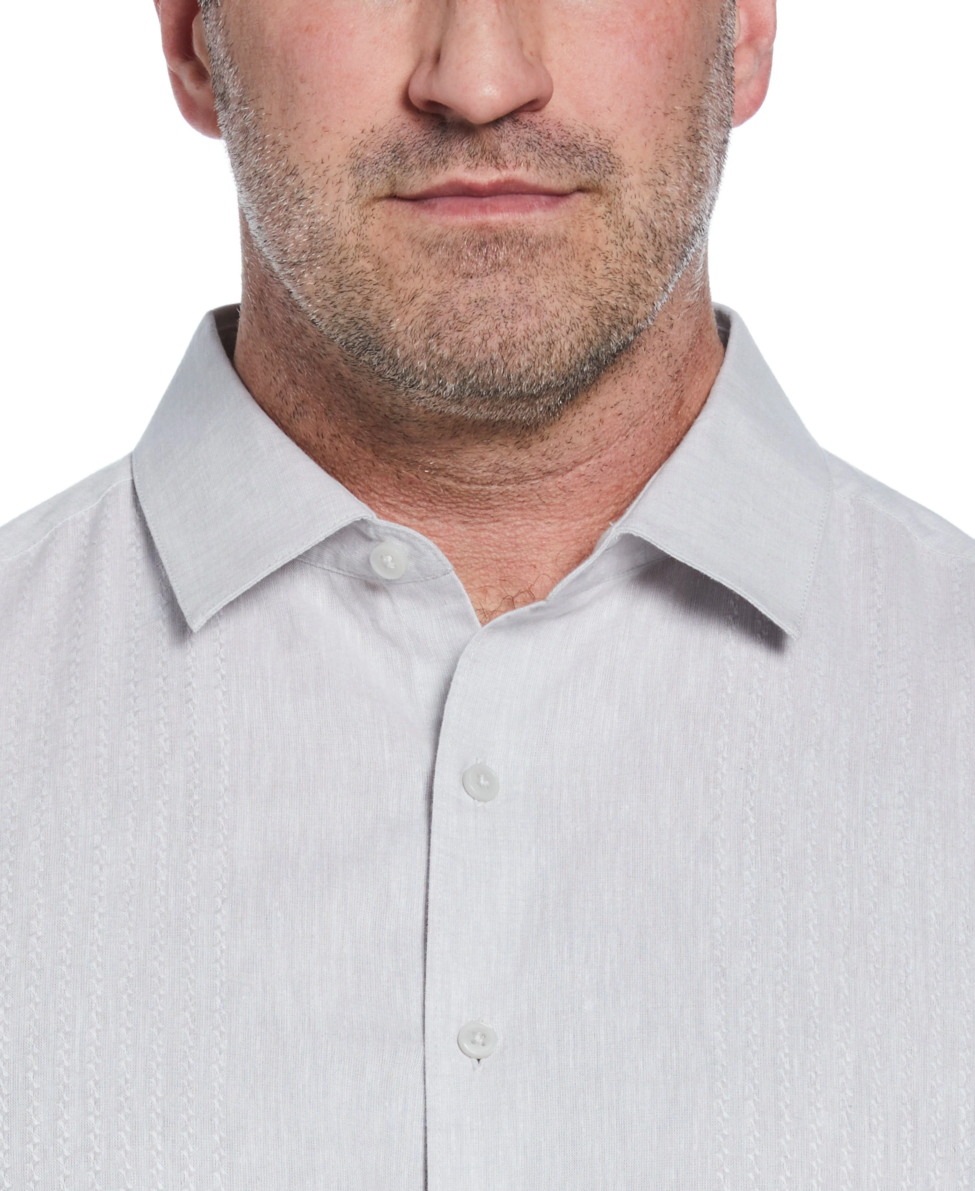 Big & Tall Engineered Dobby Panels Shirt
