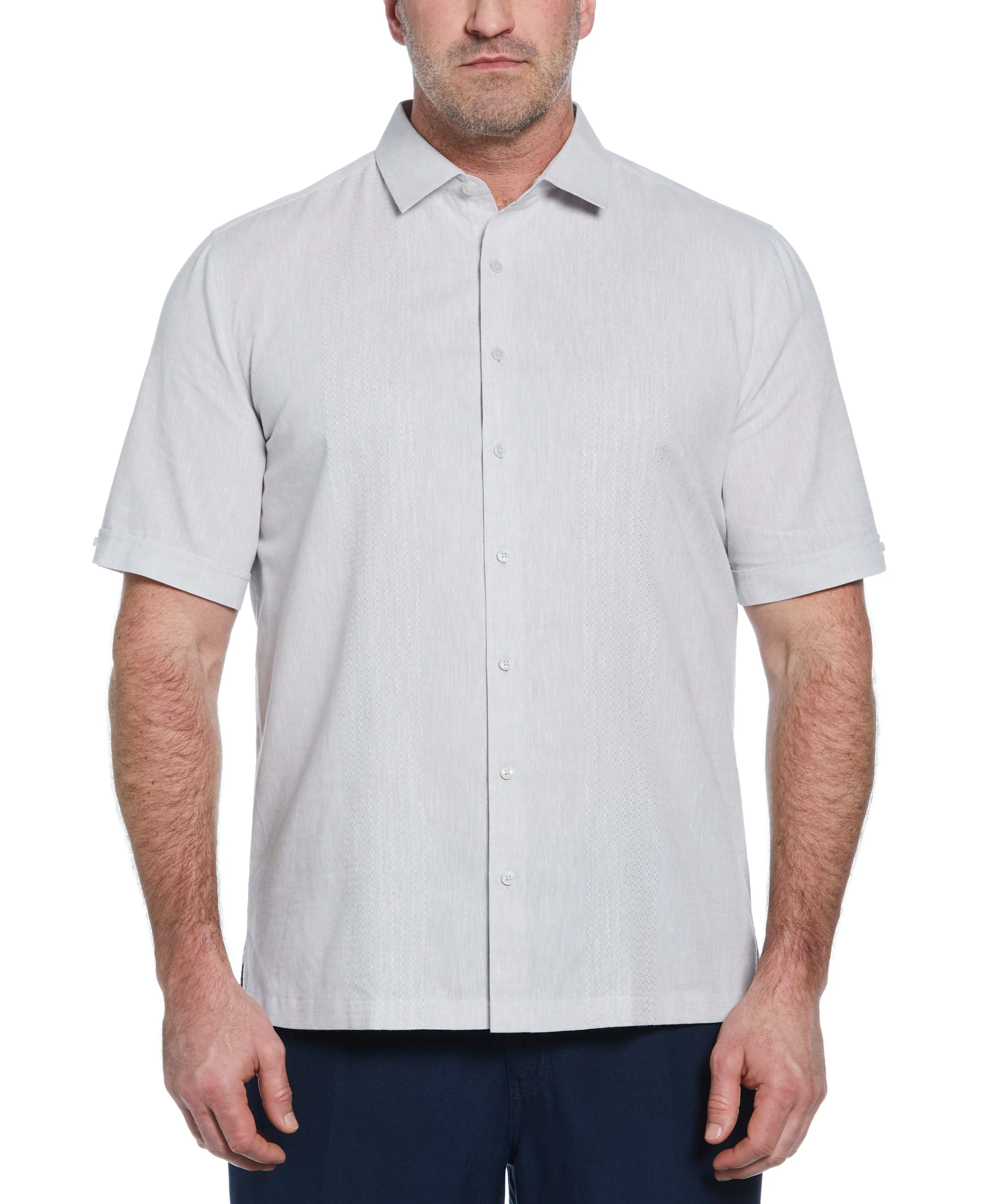 Big & Tall Engineered Dobby Panels Shirt