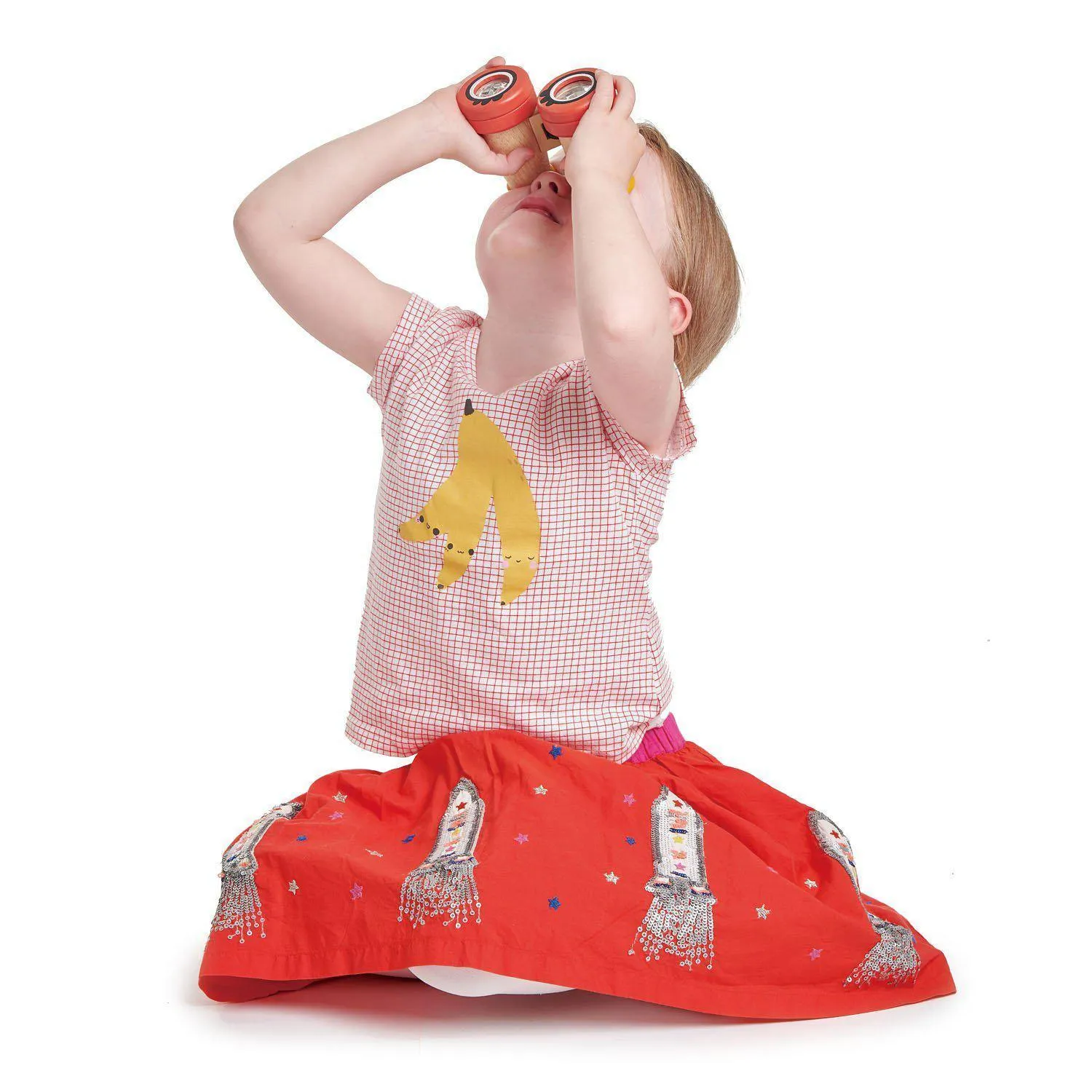 Binoclu safari, jucărie din lemn premium - Safari Binoculars - Tender Leaf Toys