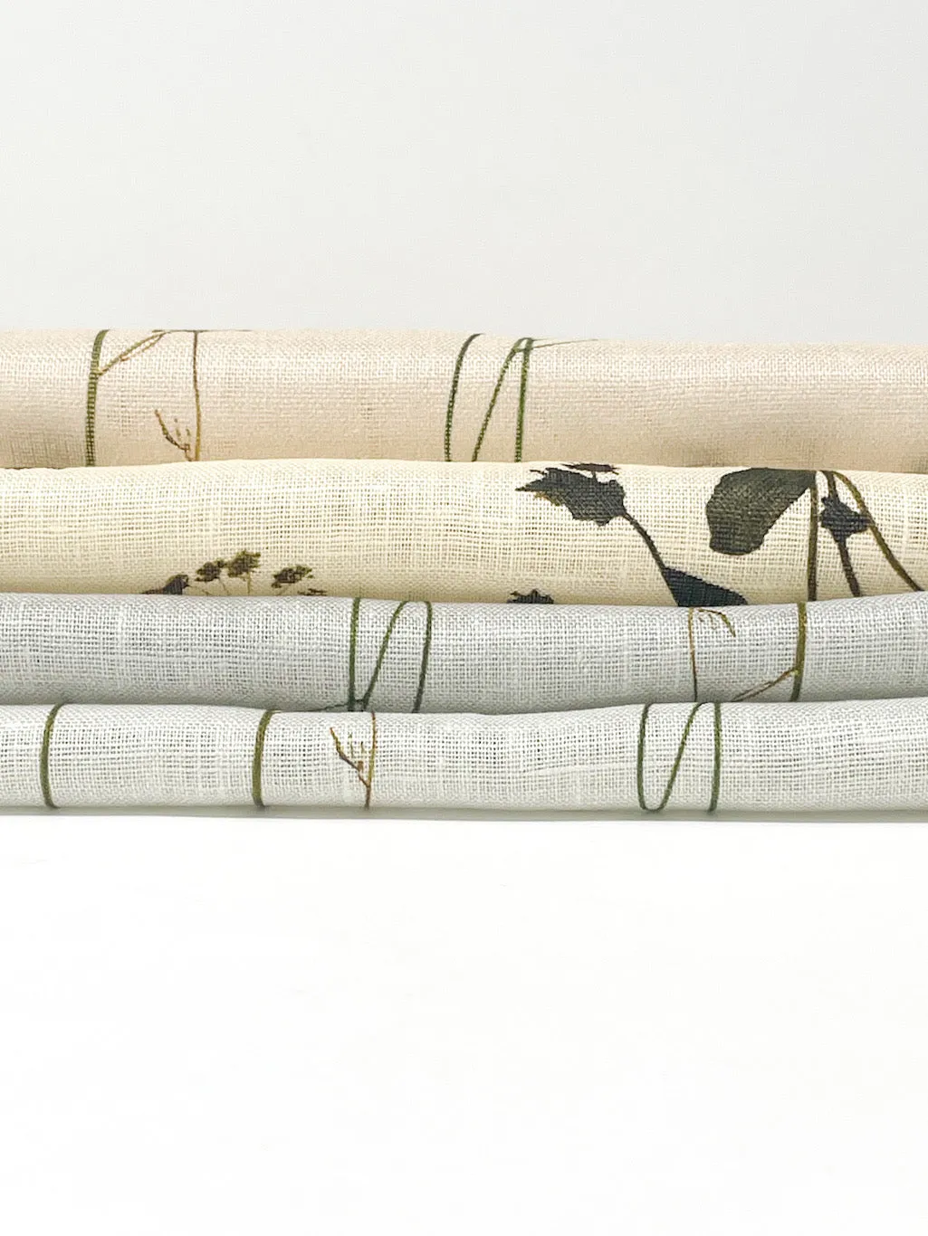 Bloom Plant Garden Handkerchief Light Weight 100% Linen Fabric By The Yard/CL1106