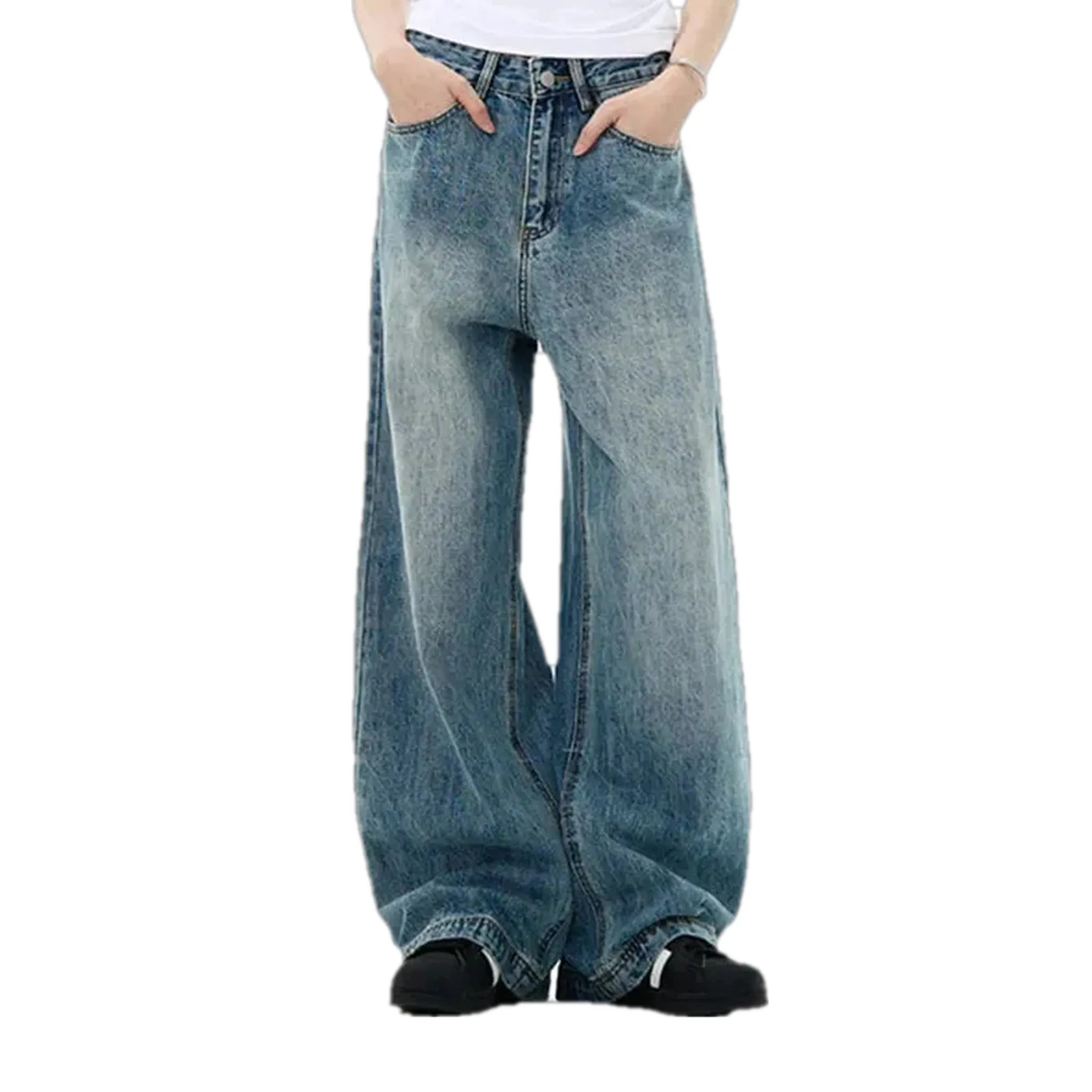 Boho baggy fashion men's jeans