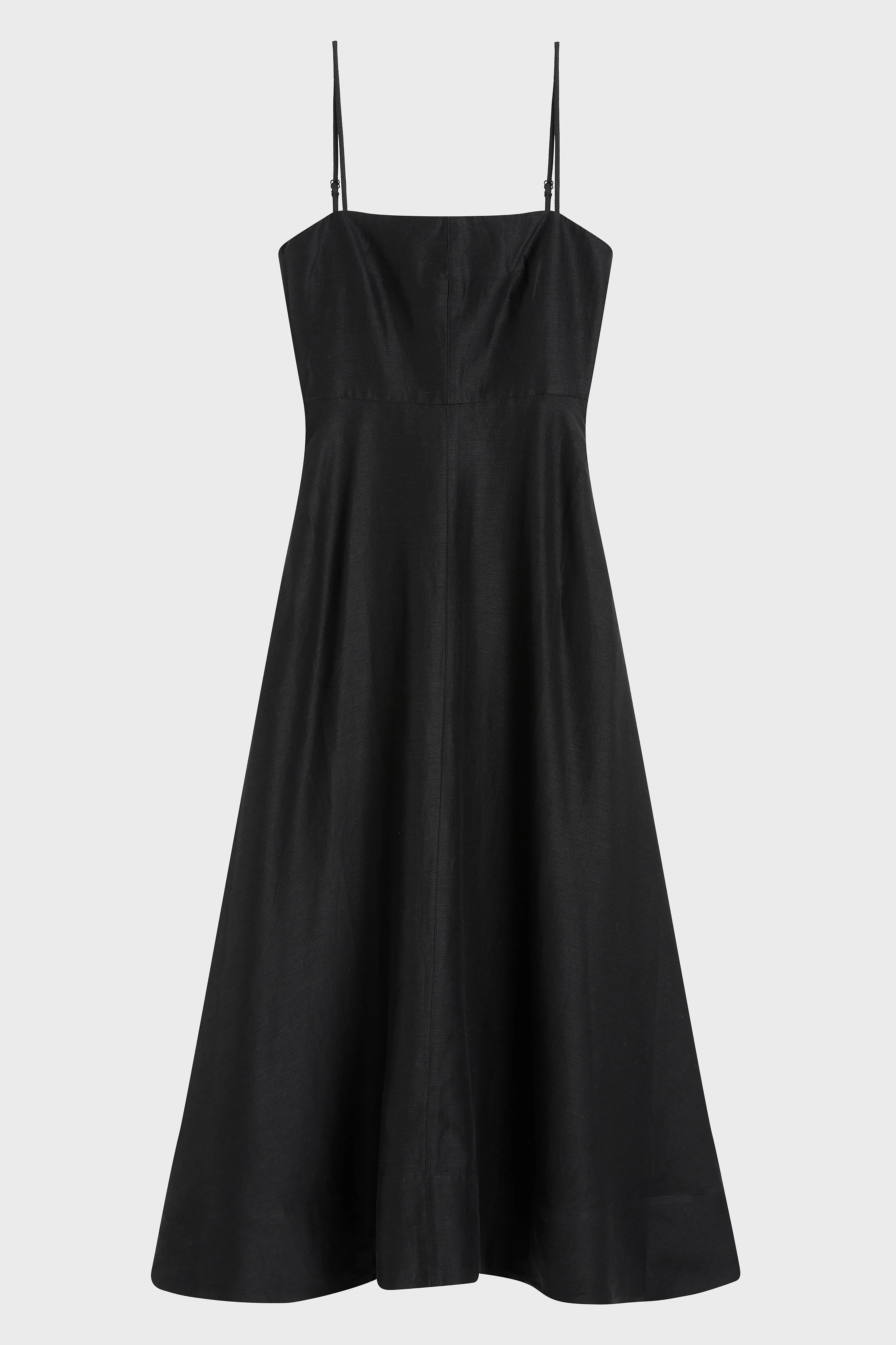 Bormio Flared Maxi Dress - Black