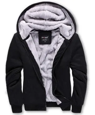 Brand Thick Wool Warm Winter Coats Men's Hoodies And Sweatshirts Outwear Polo Hooded Sportswear Tracksuits For Mens 5XL
