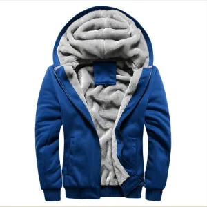 Brand Thick Wool Warm Winter Coats Men's Hoodies And Sweatshirts Outwear Polo Hooded Sportswear Tracksuits For Mens 5XL