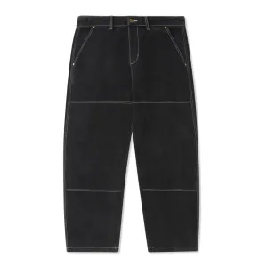 BUTTER GOODS WORK DOUBLE KNEE PANTS - WASHED BLACK