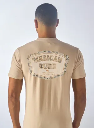 Camo Logo 'Merican Dude Short Sleeve Men's Tee by Simply Southern