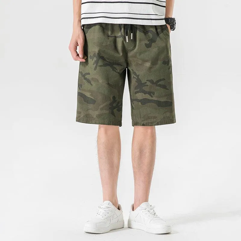 Camouflage Elastic Shorts