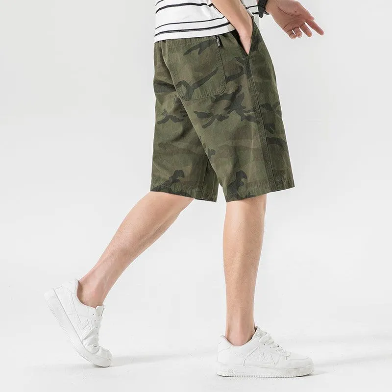 Camouflage Elastic Shorts