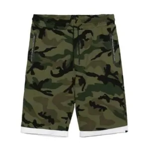 Camouflage Panel Zip Pockets Bermuda Shorts - Camouflage Green 4xl