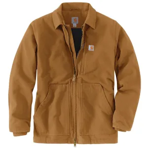 Carhartt Men's Loose Fit Washed Duck Sherpa-Lined Coat