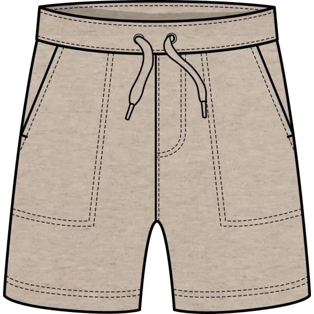 CR Sports Khaki Brown Terry Shorts