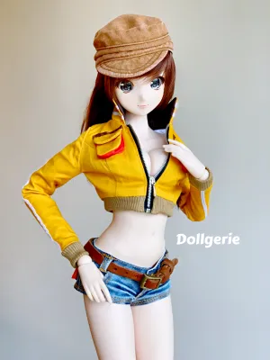 Crop top yellow jacket inspired by FFXV Cindy style