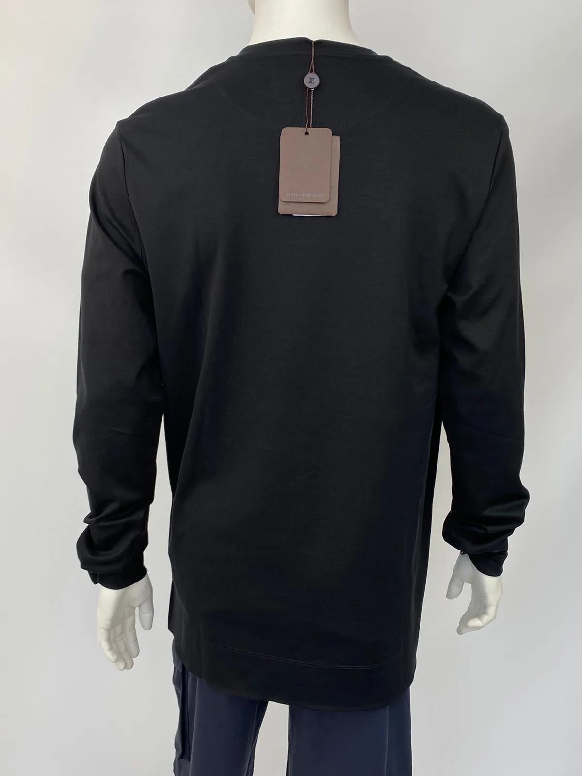 Damier Pocket Printed Long Sleeve T-Shirt
