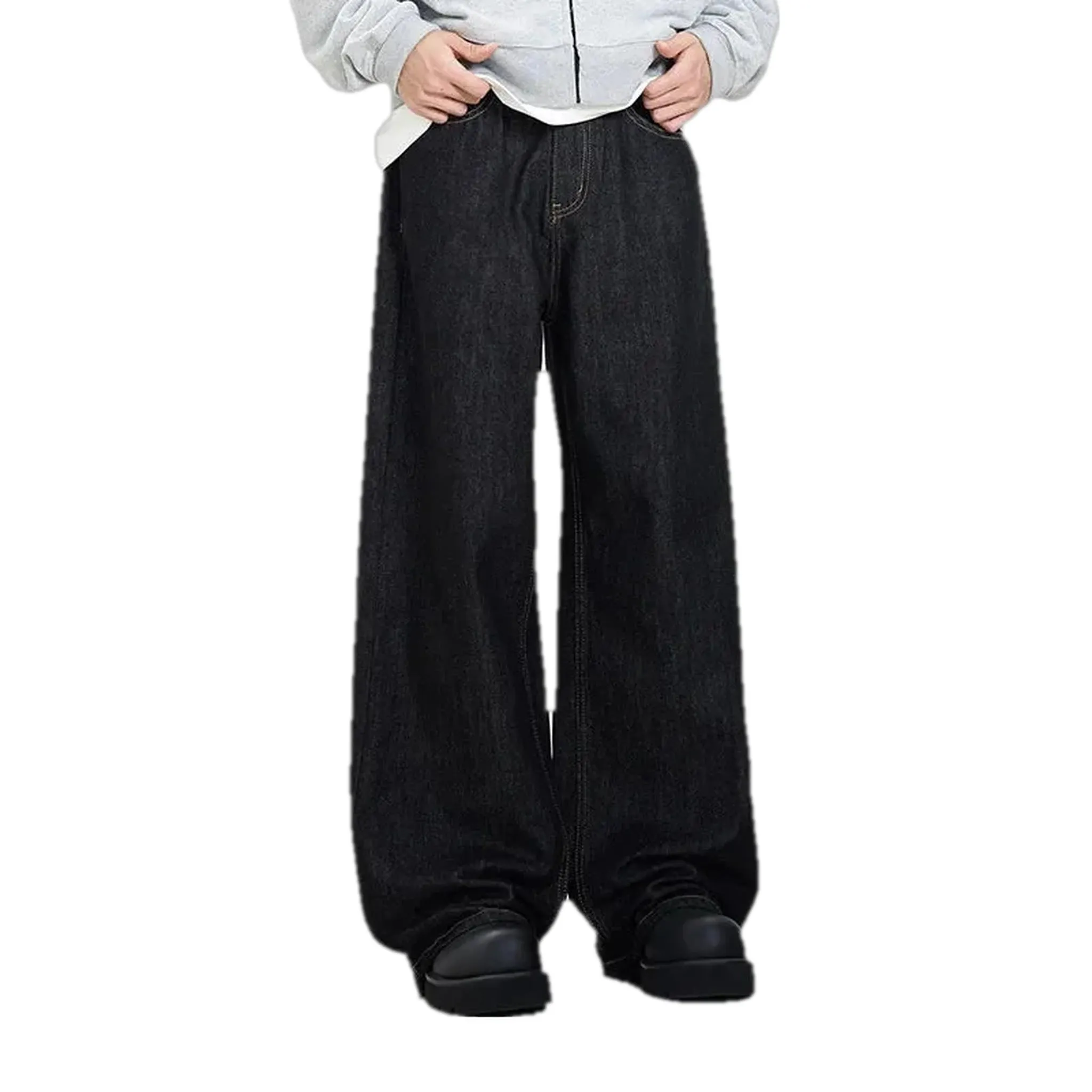Dark fashion men's jeans
