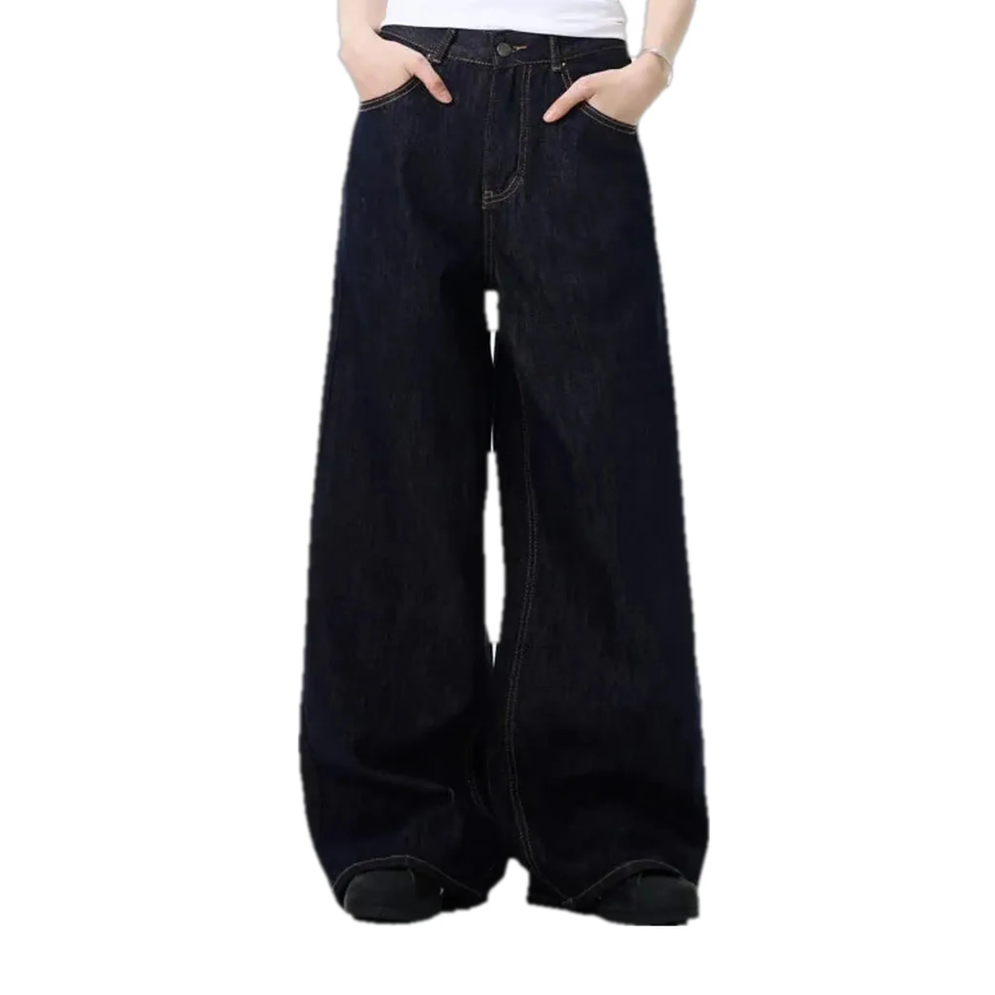 Dark fashion men's jeans