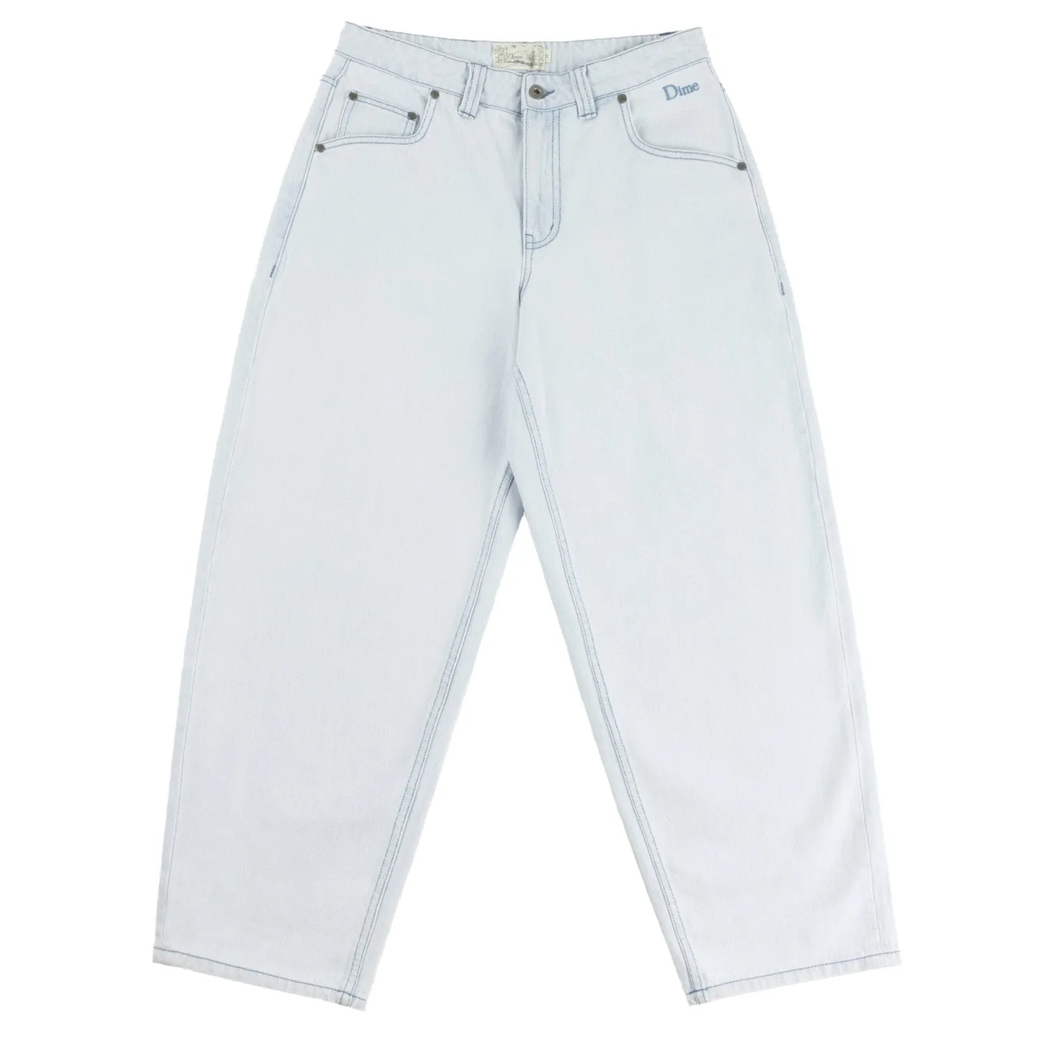 Dime Men Classic Baggy Denim Pants Light Washed