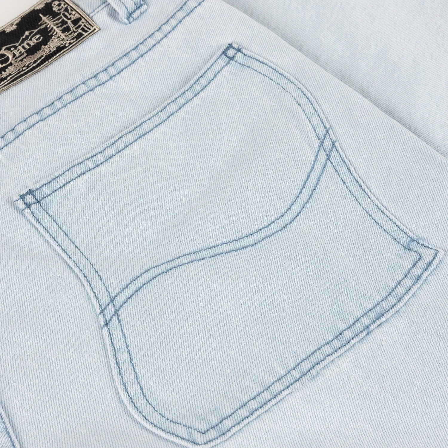 Dime Men Classic Baggy Denim Pants Light Washed