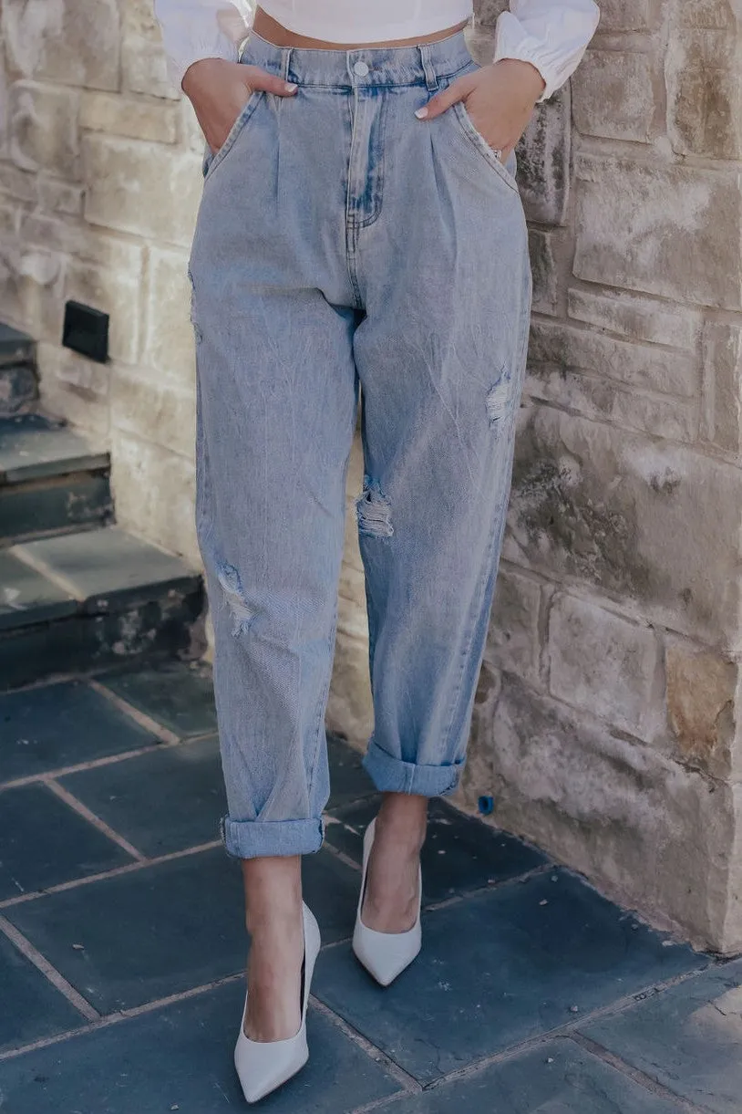 Distressed Vintage Washed (Lt Denim)