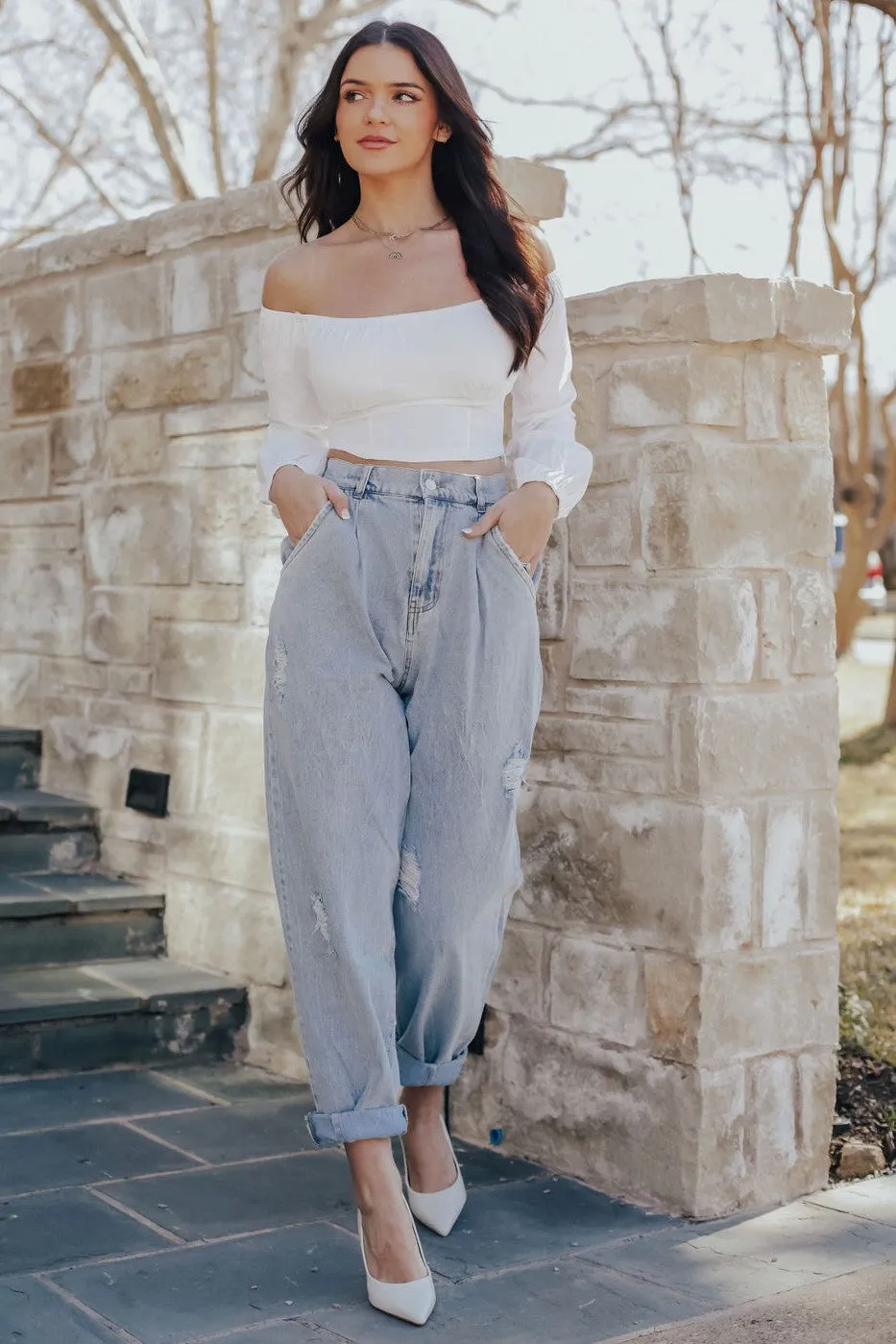 Distressed Vintage Washed (Lt Denim)