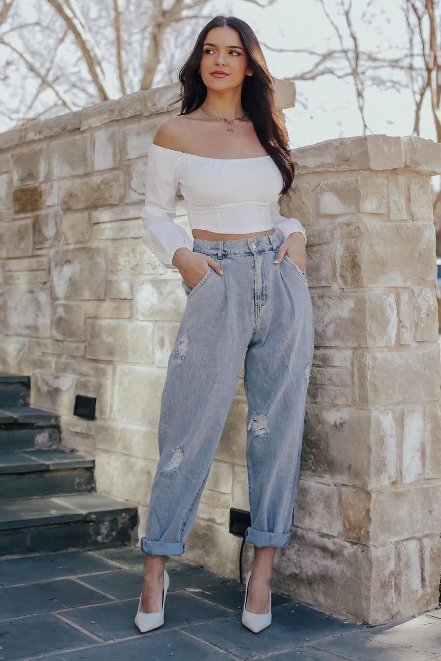 Distressed Vintage Washed (Lt Denim)