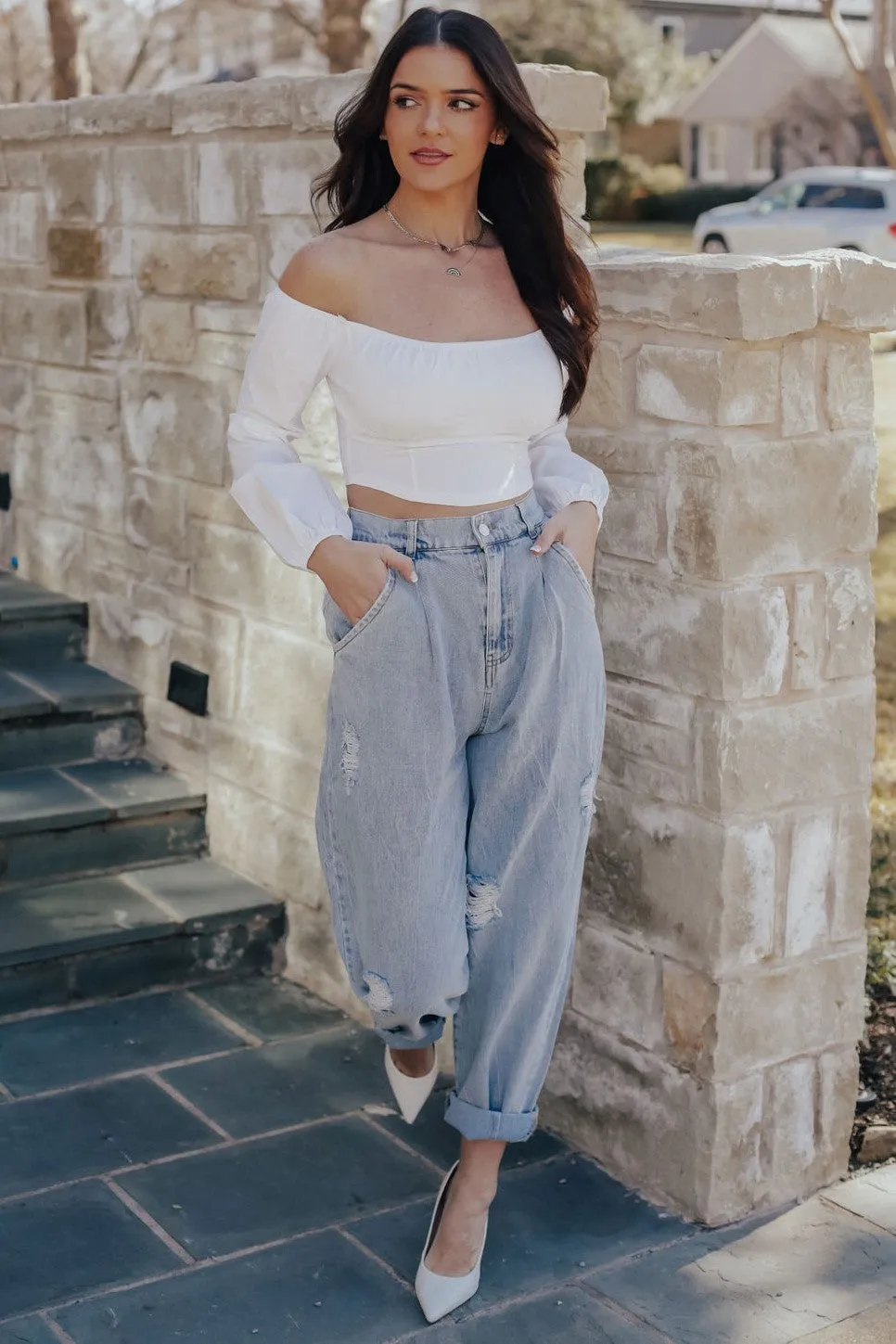 Distressed Vintage Washed (Lt Denim)