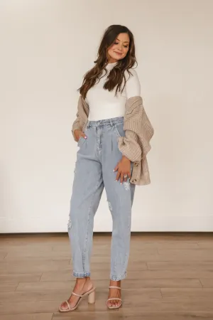 Distressed Vintage Washed (Lt Denim)