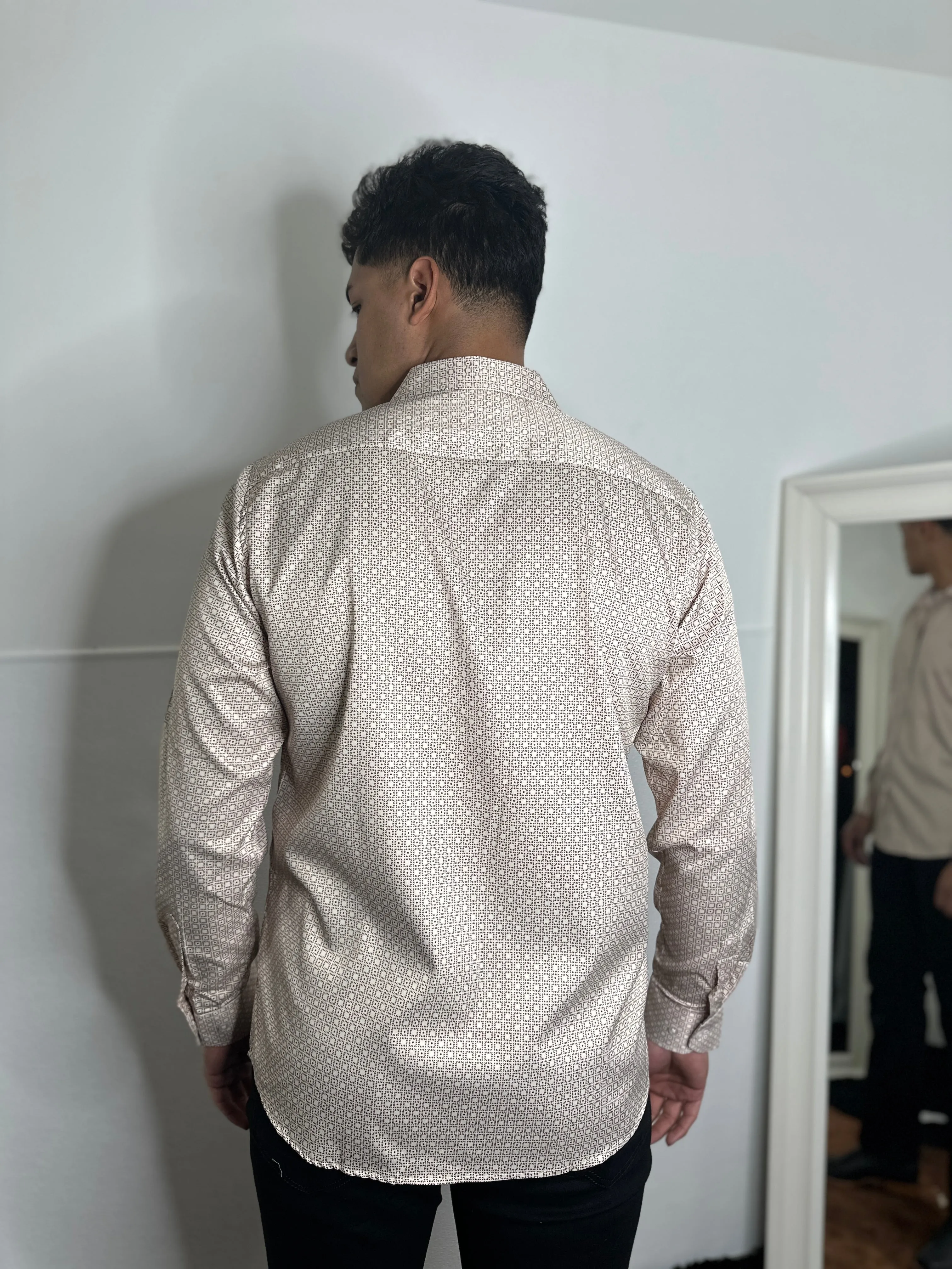 Edwin Moderno Beige Print Shirt