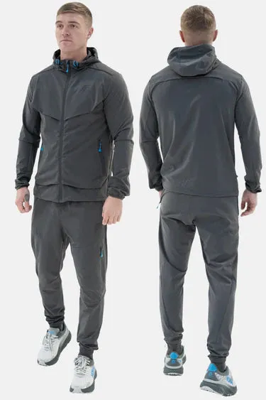 elude ghost men's tracksuit set coal/blue