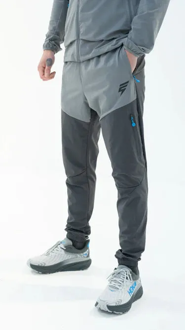 elude ghost men's tracksuit set light grey/coal/blue