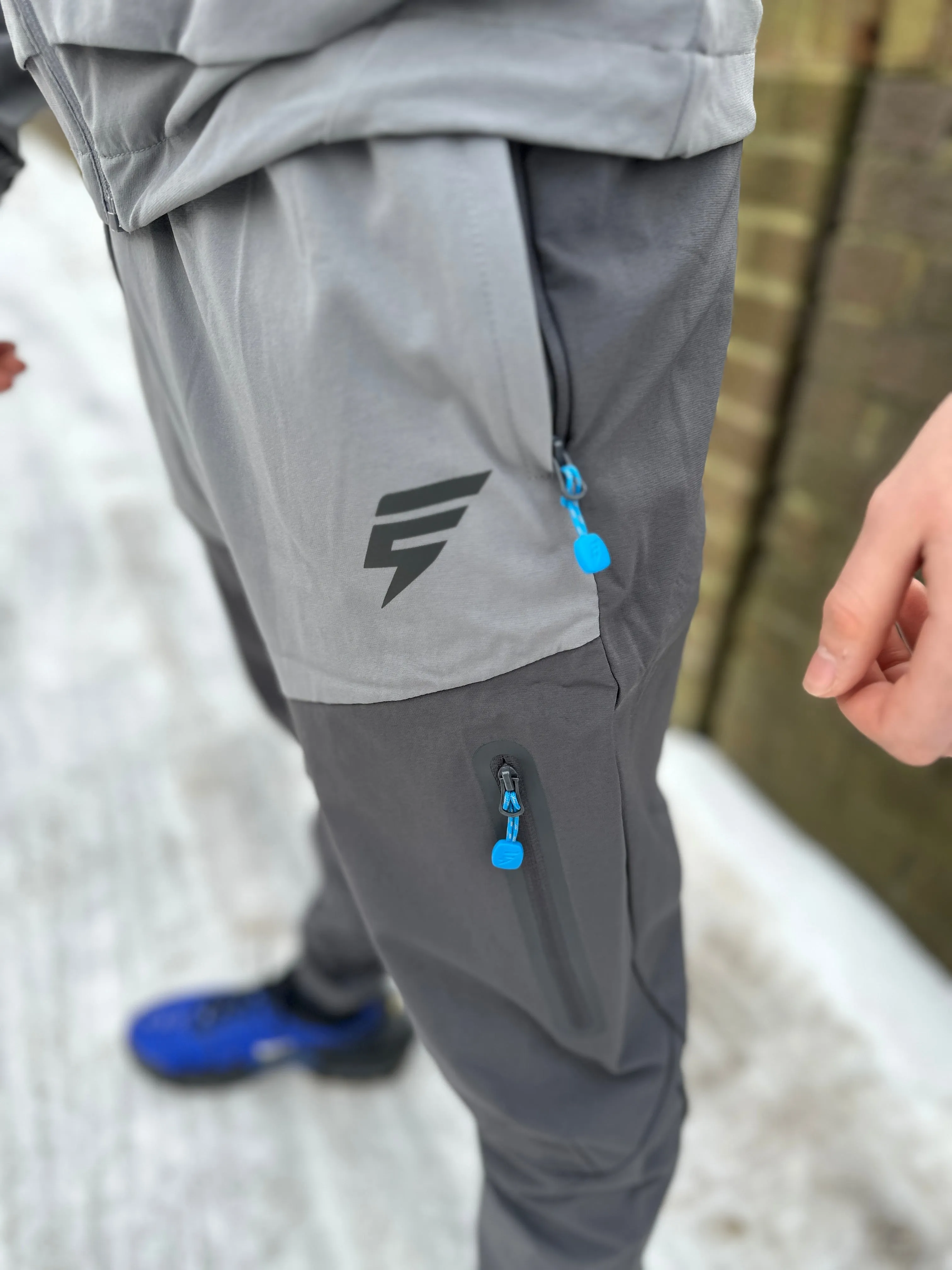 elude ghost men's tracksuit set light grey/coal/blue