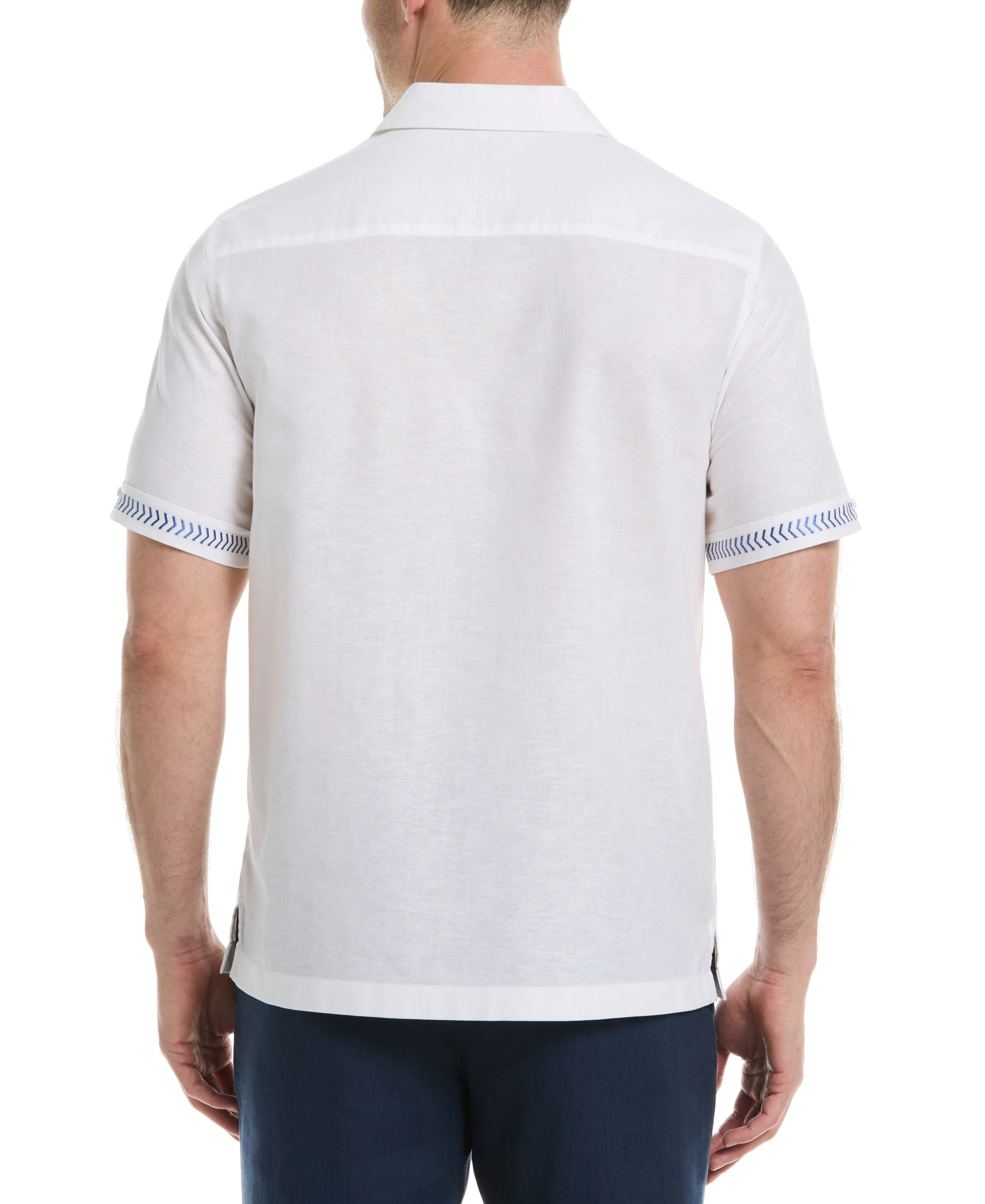 Embroidery Leaf Panel Shirt
