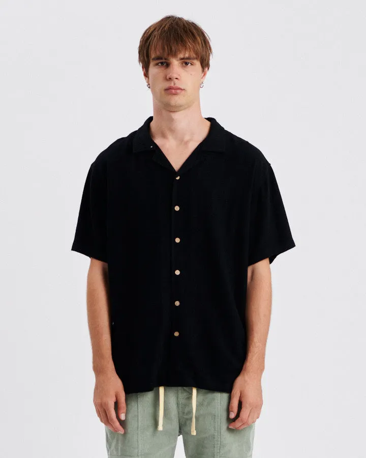 ERNIE RESORT SHIRT - BLACK