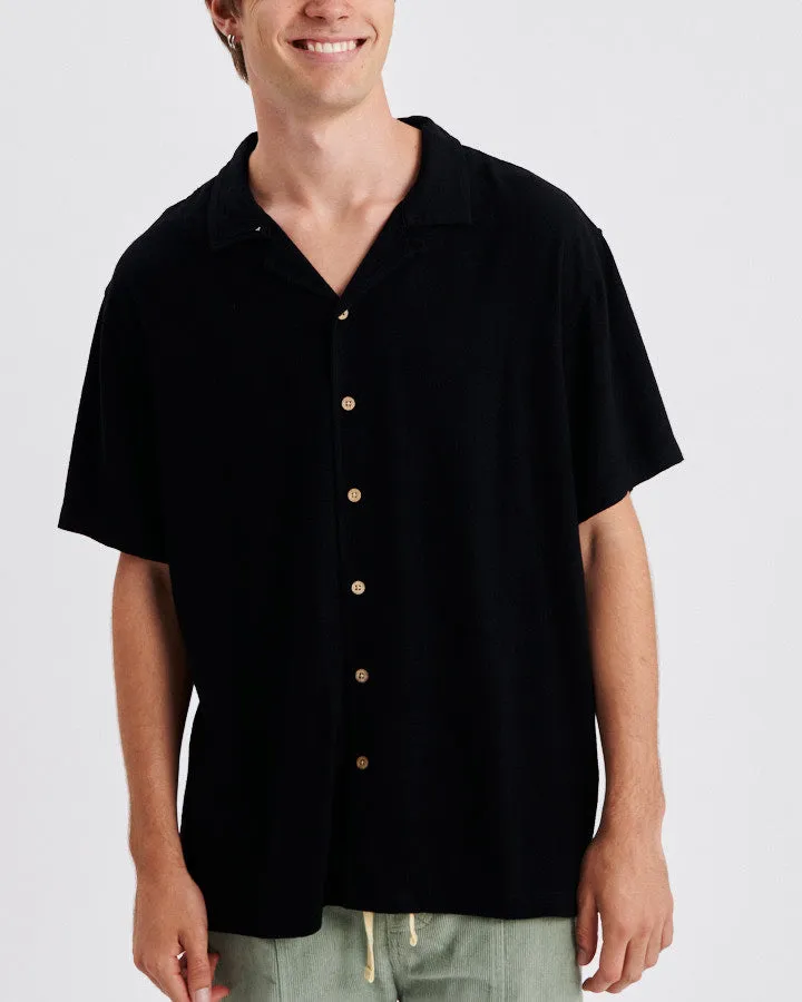 ERNIE RESORT SHIRT - BLACK
