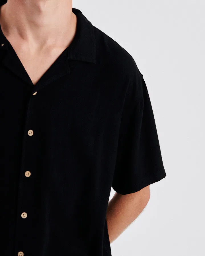 ERNIE RESORT SHIRT - BLACK