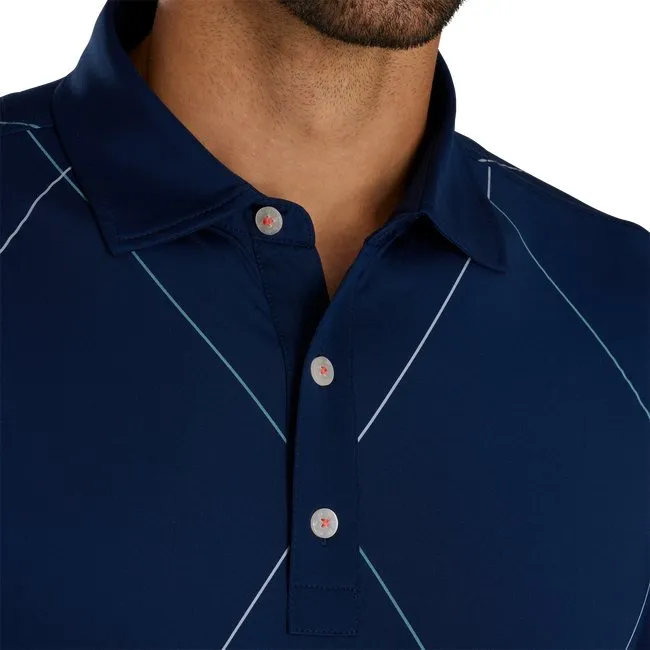 FootJoy Men's Raker Print Lisle Self Collar